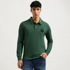 Regular Fit Polo Neck Solid T-Shirt