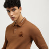 Regular Fit Polo Neck Solid T-Shirt