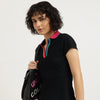 Polo Neck Solid Dress