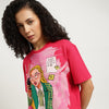 Regular Fit Round Neck Graphic Print T-Shirt