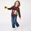 Regular Fit Crew Neck Applique Sweatshirt