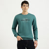Regular Fit Crew Neck Printed Route Fleece Sweatshirt