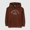 Regular Fit Hooded Neck Typographic Print Sweatshirt