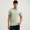 Relaxed Fit Polo Neck Solid T-Shirt