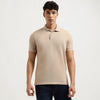 Relaxed Fit Polo Neck Solid T-Shirt