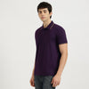 Relaxed Fit Polo Neck Solid Triblend Gold Tipping Pique T-Shirt
