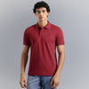 Relaxed Fit Polo Neck Solid Triblend Gold Tipping Pique T-Shirt