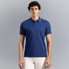 Relaxed Fit Polo Neck Solid Triblend Gold Tipping Pique T-Shirt