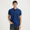 Relaxed Fit Polo Neck Solid Triblend Gold Tipping Pique T-Shirt