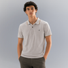 Relaxed Fit Solid Triblend Gold Tipping Pique Polo T-shirt