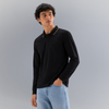 Relaxed Fit Solid Triblend Gold Tipping Pique Polo T-shirt