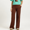 Solid Straight Fit Trousers