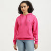 Hooded Neck Solid Sweatshirt