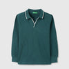 Regular Fit Johny Collar Solid T-Shirt