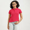 Polo Neck Solid T-Shirt