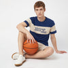 Regular Fit Round Neck Colorblocked T-Shirt