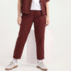 Solid Straight Fit Trousers