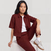 Relaxed Fit Spread Collar Solid Shirt