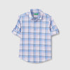 Regular Fit Spread Collar Checked Shirt