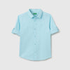 Regular Fit Spread Collar Solid Shirt