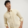 Regular Fit Button Down Solid Shirt