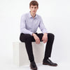 Regular Fit Spread Collar Striped Shirt