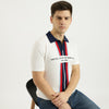 Men Regular Fit Johny Collar Solid T-Shirt