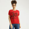 Women Round Neck Printed Top