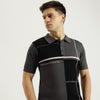 Men Regular Fit Polo Neck Colorblock T-Shirt