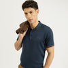Men Regular Fit Polo Neck Solid T-Shirt