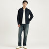 Relaxed Fit Spread Collar Solid Jacket