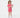 Girls Cropped Fit Round Neck Solid Rick Rack Lace T-Shirt
