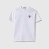 Girls Relaxed Fit Round Neck Graphic Print T-Shirt