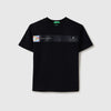 Girls Relaxed Fit Round Neck Graphic Print T-Shirt