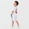 Boys Relaxed Fit Round Neck Graphic Printed T-Shirt