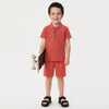 Boys Regular Fit Polo Neck Printed T-Shirt