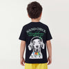 Dog Print Round Neck Graphic Print Boys Tshirt