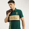 Men Relaxed Fit Polo Neck Striped T-Shirt