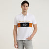 Relaxed Fit Polo Neck Colorblocked T-Shirt