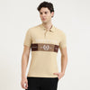 Relaxed Fit Polo Neck Colorblocked T-Shirt