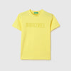 Girls Regular Fit Round Neck Embossed T-Shirt