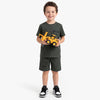 Boys Relaxed Fit Round Neck Solid T-Shirt