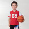 Boys Boxy Fit Round Neck Colorblock T-Shirt