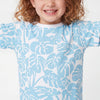 Girls Regular Fit Round Neck Tropical Printed T-Shirt