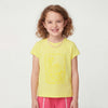 Girls Regular Fit Round Neck Graphic Picnic In Puff T-Shirt