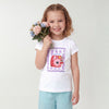 Girls Regular Fit Round Neck Graphic Print T-Shirt