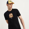 Relaxed Fit Round Neck Graphic Printed T-Shirt