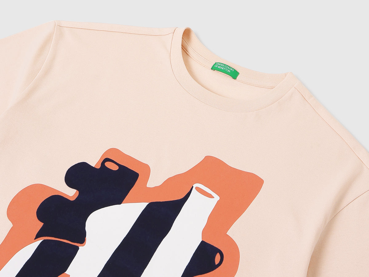 Round Neck Graphic Print T-Shirt