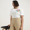 Round Neck Embroidered T-Shirt