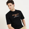 Oversized Fit Round Neck Typography T-Shirt